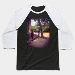 Harlem Street Manhattan New York City Baseball T-Shirt